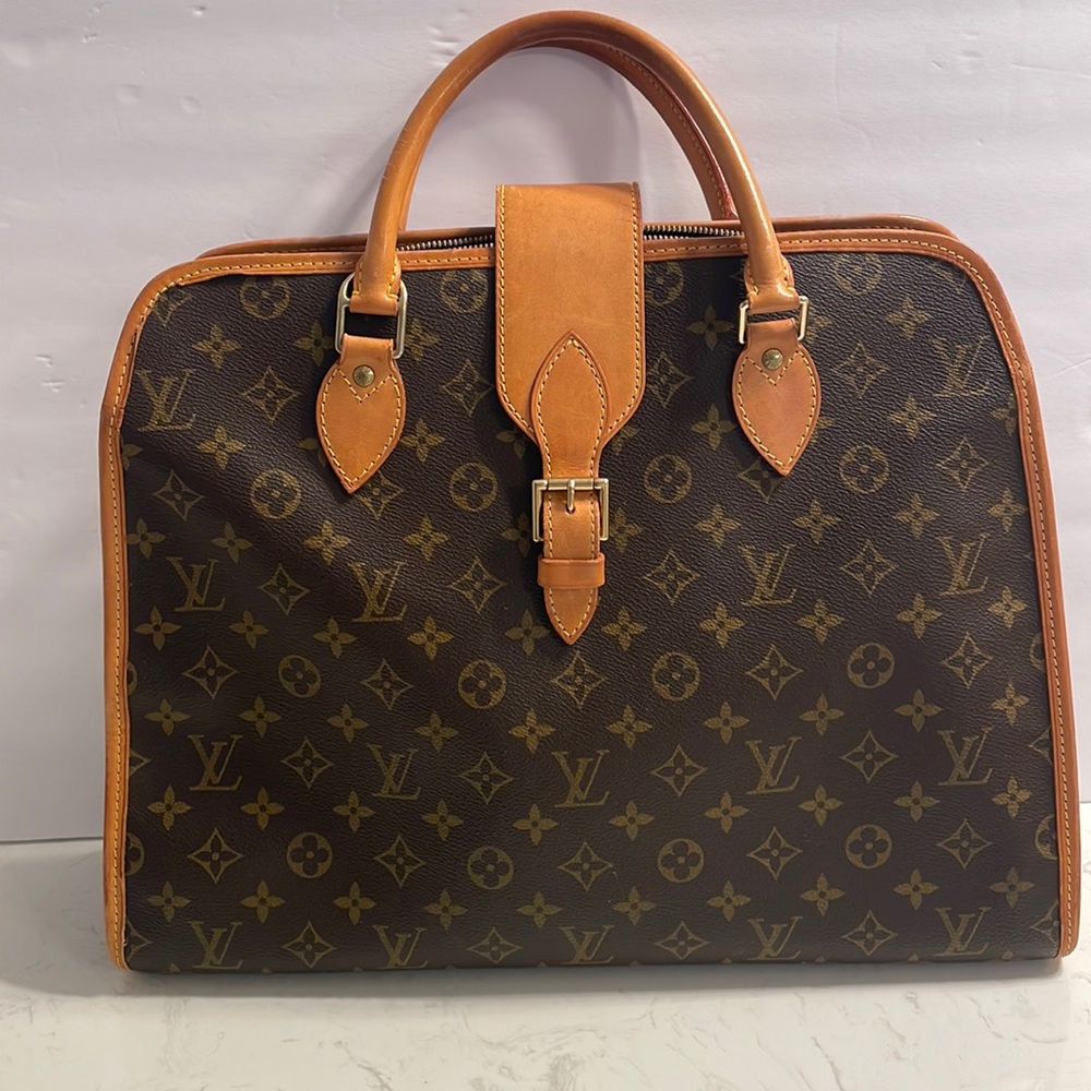 Louis Vuitton Monogram Rivoli Briefcase Laptop Handbag